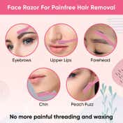 Vega Eyebrow Shaper for Women, Face Razor for Upper Lip & Facial Hair Removal ESS-01 (3 pcs)