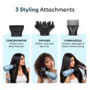 Protouch AirZ 3-in-1 Power Hair Dryer- Blue