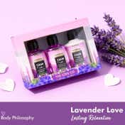 THE LOVE CO. Calm & Soothe Lavender & Vanilla Gift Collection Kit (3 pcs)
