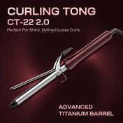 Ikonic Professional Curling Tong 2.0- 22mm Hair Curler, Scarlett Limited Edition