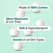 Vega Cotton Balls for Makeup Remover, Multi Purpose Use CB-01 (50 pcs)