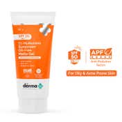 The Derma Co 1% Hyaluronic Sunscreen Oil-Free Matte Gel SPF 50 (80 g)