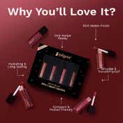Pilgrim Matte Me Up! Mini 4 In 1 Liquid Lipstick - Nude Temptation (4 pcs)