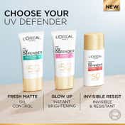 L’Oreal Paris Uv Defender Invisible Resist Daily Sunscreen SPF50+ PA++++ Lightweight (30 ml)