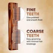 Vega Handcrafted Graduated Dressing Comb Made with Cellulose Acetate (HMC-04D)