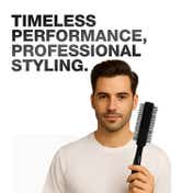 Ikonic Professional Carbon Fibre Roller Brush CFB 25 - Black