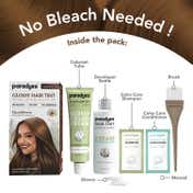 Paradyes Semi-Permanent Hazel Brown Glossy Hair Tint Enriched with Herbal Extract - Light Brown