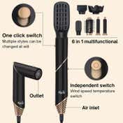 Ktein 6-in-1 Hot Air Hair Styler for Women - 1000W