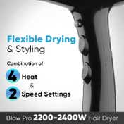 VEGA Blow Pro 2400W Hair Dryer with Comb Concentrator & Diffuser Nozzles (VHDP-05)