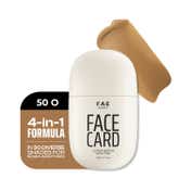 FAE BEAUTY Face Card 4-in-1 Super Serum Skin Tint With Dewy Finish, Shade -  50O -Warm Olive (30 ml)