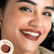 Mamaearth Luxe Matte Long Stay Lipstick with Passion Fruit Oil - Warm Taupe (2 g)