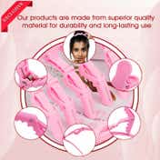 Majestique Hair Section Alligator Clips Set - Pink (6 pcs)