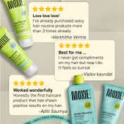 Moxie Beauty Wavy Travel Routine - Shampoo, Conditioner, Leave-in Conditioner & Styling Serum Gel
