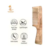 Majestique Wooden Wide Tooth Hair Comb