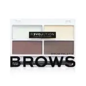 Makeup Revolution Relove Colour Cult Brow Palette - Dark (3.2 g)
