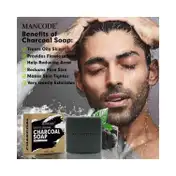 Mancode Charcoal Deep Cleansing Soap - (125g)