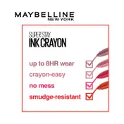 Maybelline New York Super Stay Ink Crayon Lipstick - 55 Make It Happen (1.2 g)