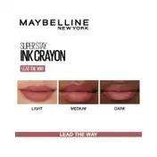 Maybelline New York Super Stay Ink Crayon Lipstick - 15 Lead The Way (1.2 g)