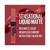 Maybelline New York Sensational Liquid Matte Lipstick - 08 Sensationally Me (7 ml)