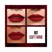 Maybelline New York Sensational Liquid Matte Lipstick - 02 Soft Wine (7 ml)