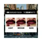 Maybelline New York Color Sensational Creamy Matte Lipstick - 696 Burgundy Blush (3.9 g)