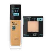 Maybelline New York Fit Me Face Makeup Essentials (Matte+Poreless Foundation -310 & Powder - 310)