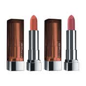 Maybelline New York Color Sensational Creamy Matte Lipstick Pack of 2 (Shades 657 & 660)