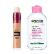 Maybelline New York Instant Age Rewind Concealer, Medium with Garnier Micellar Cleansing Water Combo