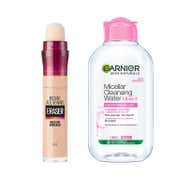 Maybelline New York Instant Age Rewind Concealer, Light with Garnier Micellar Cleansing Water Combo