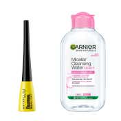 Maybelline New York Colossal Bold Eyeliner, Black, with Garnier Micellar Cleansing Water Combo