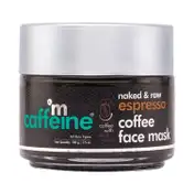 mCaffeine Espresso Coffee Face Mask with Natural AHA & BHA for Exfoliation & Pore Tightening - (100g)