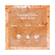 mCaffeine Espresso Coffee Deep Exfoliating Face Scrub for Blackheads Removal with Walnuts & Vitamins - (75g)
