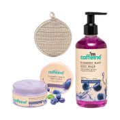 mCaffeine Blueberry Body Essentials Shower Kit
