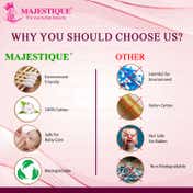 Majestique Bold & Thick Cotton Swabs Ear Buds Box (300 pcs)
