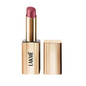 Lakme Bejewel 3D Matte Slim Bullet Lipstick with Vitamin E for Hydrated Lips - Nude Reign (3.4 g)