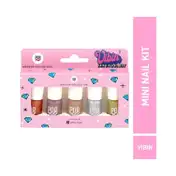 MyGlamm Popxo Makeup Collection Mini Nail Polish Kit - Vibin (5 Pcs)