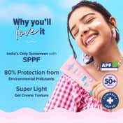 Aqualogica Radiance+ Dewy Lightweight Sunscreen Gel SPF 50+ PA+++ for Oily & Acne-Prone Skin (80 g)