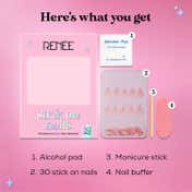 RENEE Stick On Nails - French Nails 13 (Pack of 30)