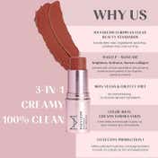 HOUSE OF MAKEUP Dab N Glow Easy-Blend Lip + Cheek Tint - Brown Sugar (8 g)