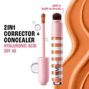 Lakme 9to5 Hya Beach Edit Color Correcting Concealer, SPF 40, Full Matte Coverage, Deep Rich 5, (6 ml)