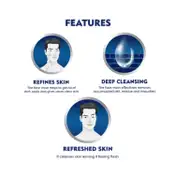 Nivea Essential Combo - Shower Gel, Men Dark Spot Facewash & Cool Kick Deodorant