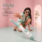 VGR V-596 Hair Curling Wand Hair Curler Ceramic Coated Barrel PTC Fast Heating 200C