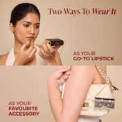 LoveChild Masaba Batua Pocket Lipstick Rich Satin Finish - Chai Khari (4 g)