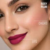 Lakme 9to5 Double Duty Lip & Cheek Mousse, Long Lasting and  Lightweight, Rosy Plum - (9 g)