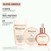 KERASTASE Gloss Absolu Crème Anti-Frizz Shampoo, Medium to Thick Hair, 4-Days Anti-Frizz (80 ml)