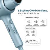 Protouch AirZ 3-in-1 Power Hair Dryer- Blue