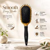 Babila Luxe Cushioned Brush - Brown & Black