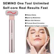 SEMINO Eyewonder Wand LED Rechargeable Eye Massager - Rose Gold