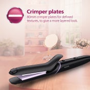 Philips Hair Styling Set Crimp, Straighten Or Curl With The Single Tool BHH816-00 - Black, Purple