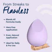 GUBB Flat Side Beauty Blender - Purple